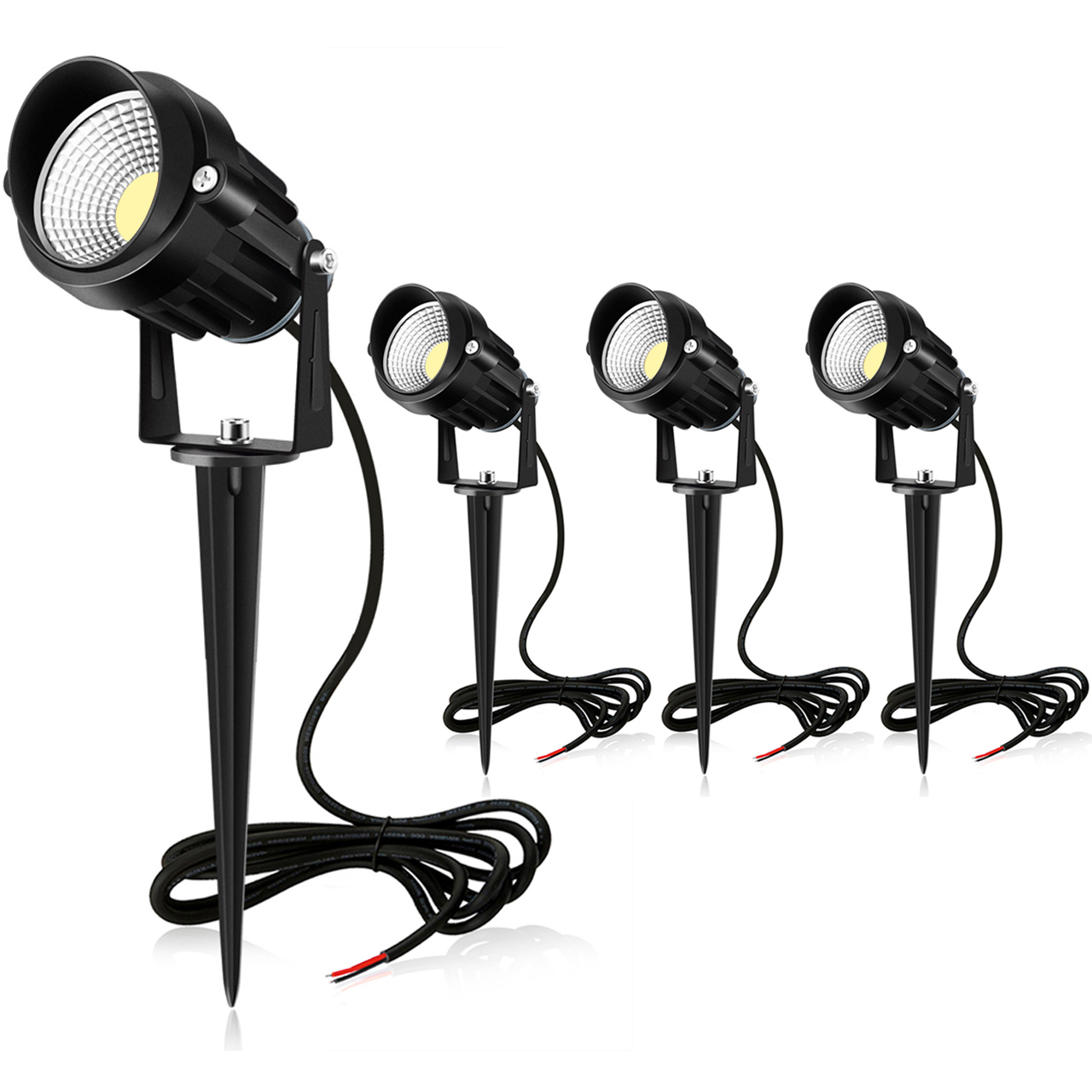 MEIKEE 7W LED Landscape Lights 12V/24V(4 Pack)