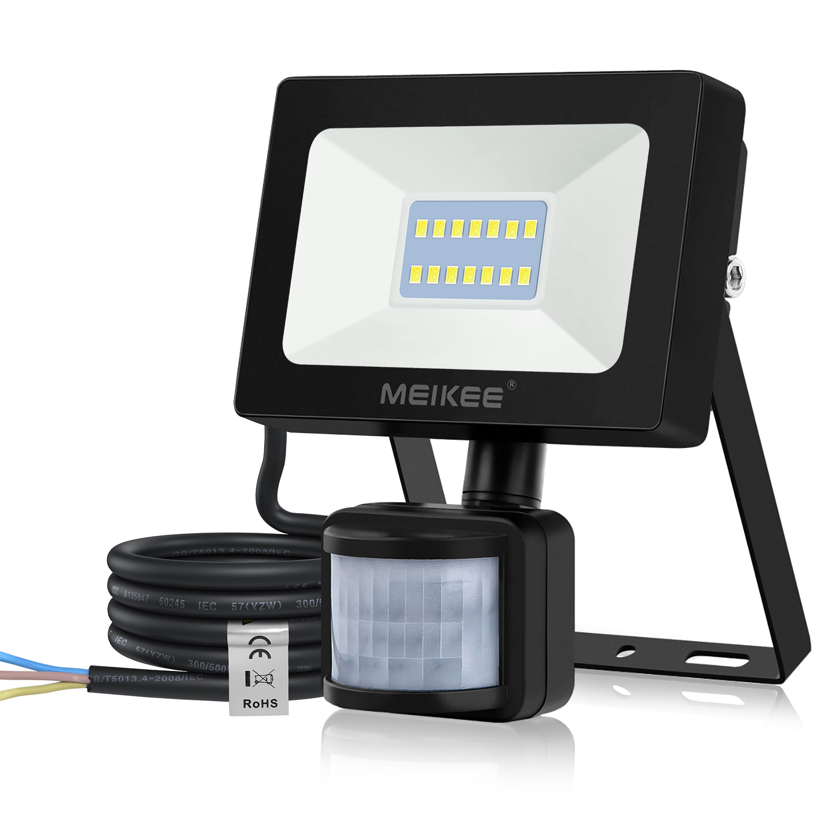 MEIKEE 10W PIR Light Security Lights with Motion Sensor Super Bright 1000Lumen 